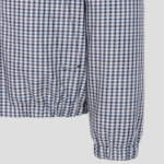 Maison Kitsune Men Elasticated Zipped Blouson - Slate Grey Check