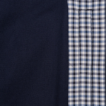 Maison Kitsune Men Elasticated Zipped Blouson - Slate Grey Check