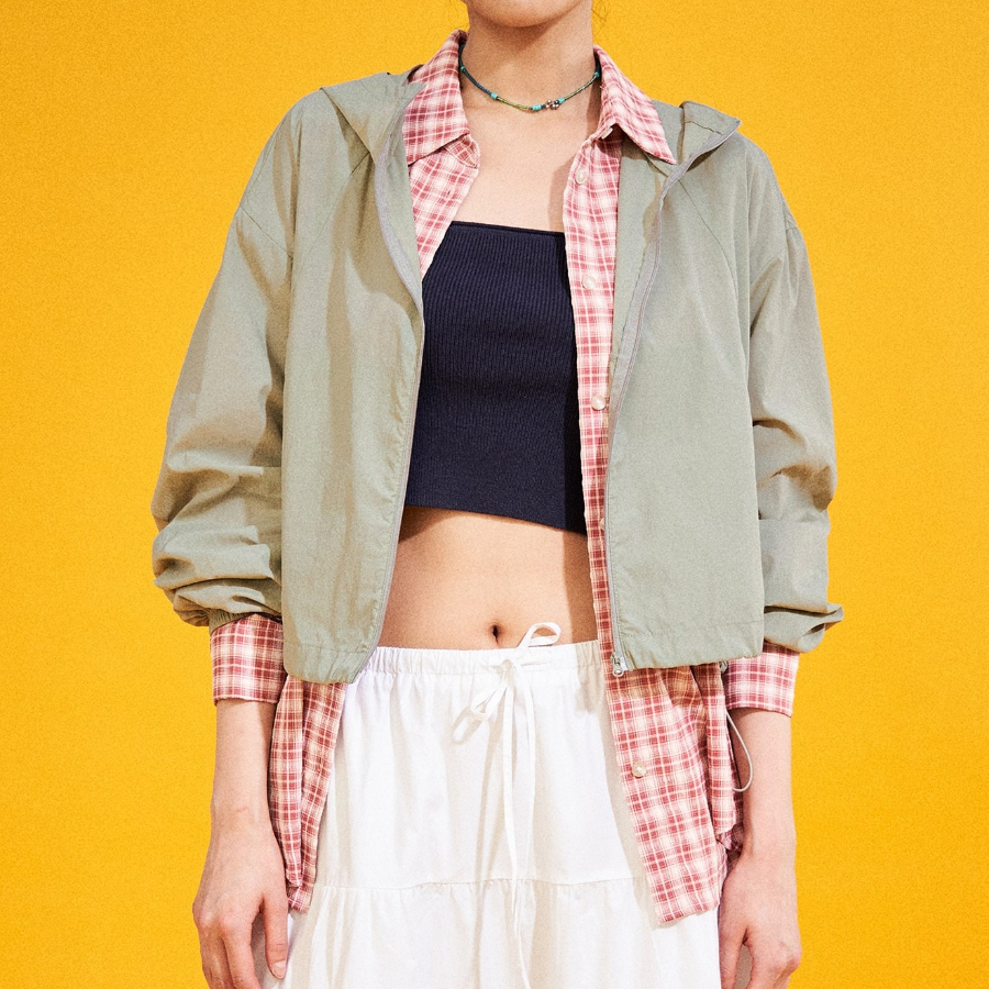 8 seconds Packable Lightweight Jumper — Khaki