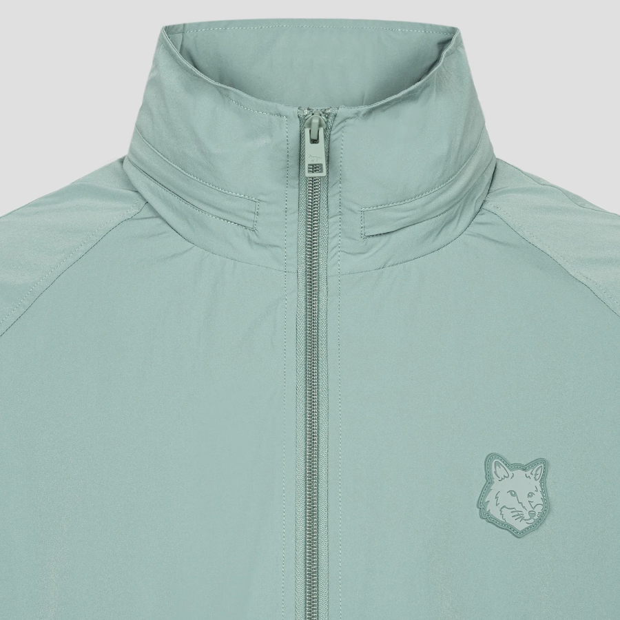Maison Kitsune Men Windbreaker - Vert-De-Gris