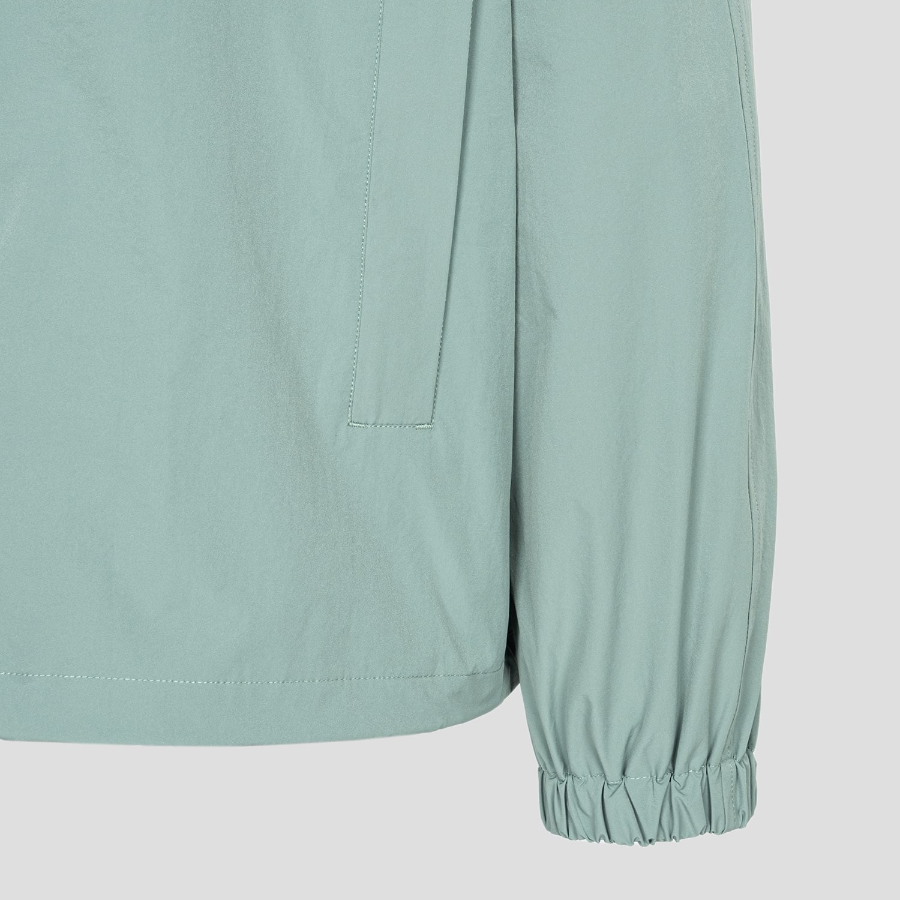 Maison Kitsune Men Windbreaker - Vert-De-Gris
