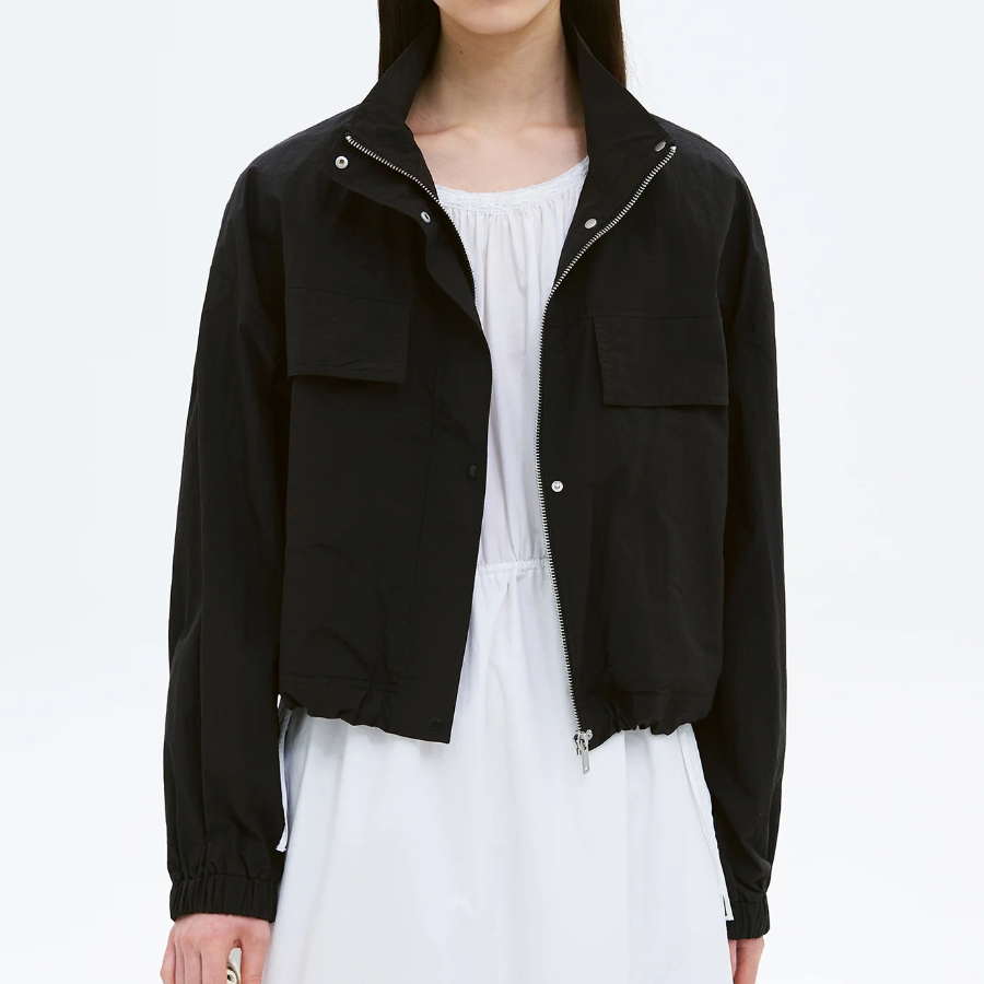 8 seconds Lightweight Zip-Up Jumper — Black