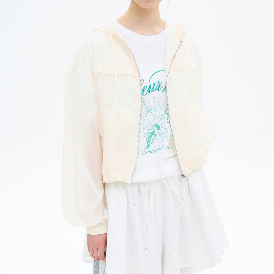 8 seconds Frill Hood Jumper — Yellow