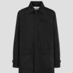 Maison Kitsune Men Light Mac Coat - Black