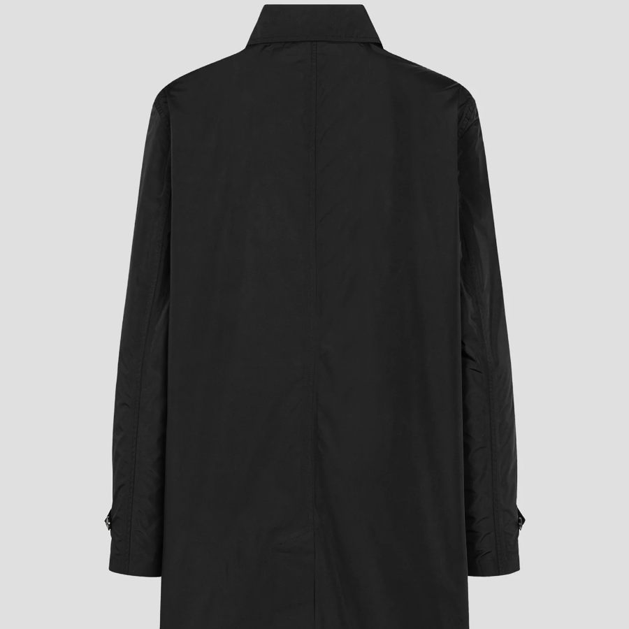 Maison Kitsune Men Light Mac Coat - Black