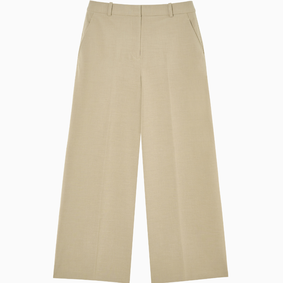 TOMMY HILFIGER [Official Headquarters] Stretch Wide Crop Pants