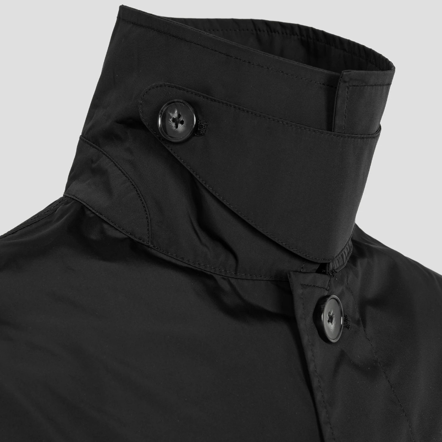 Maison Kitsune Men Light Mac Coat - Black