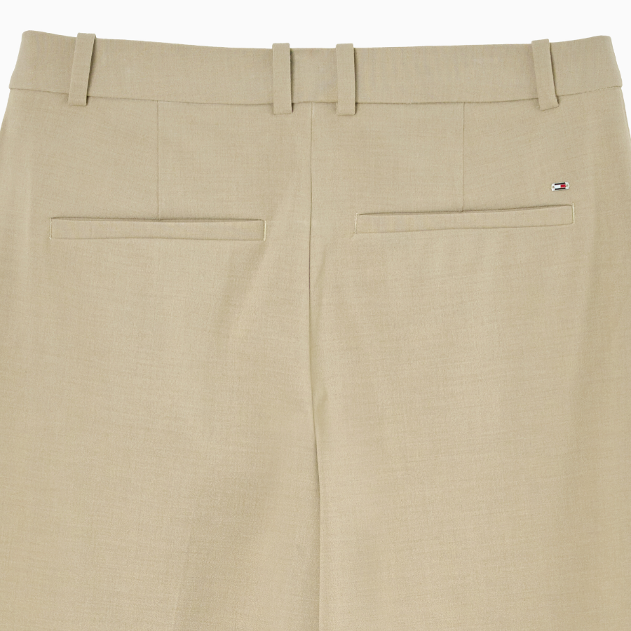 TOMMY HILFIGER [Official Headquarters] Stretch Wide Crop Pants