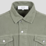 Maison Kitsune Men Trucker Jacket - Turf Green