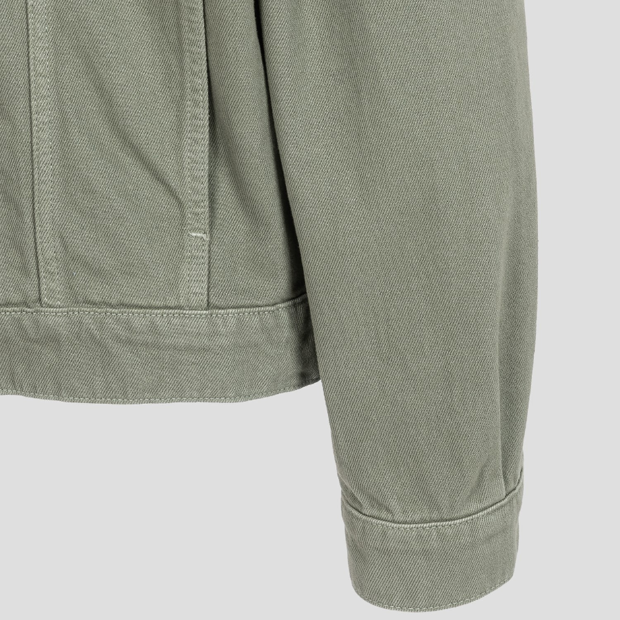 Maison Kitsune Men Trucker Jacket - Turf Green