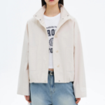 8 seconds High Neck Mid-Season Women's Outer — Ivory