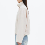8 seconds High Neck Mid-Season Women's Outer — Ivory