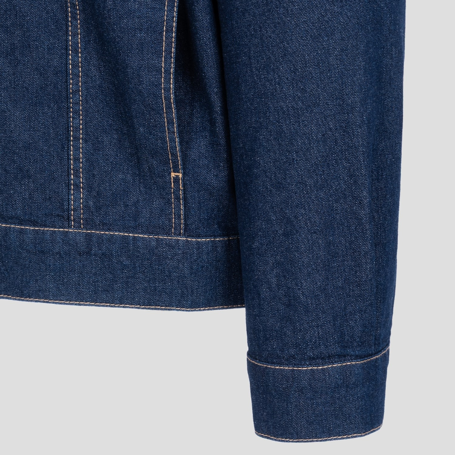 Maison Kitsune Men Trucker Jacket - Indigo