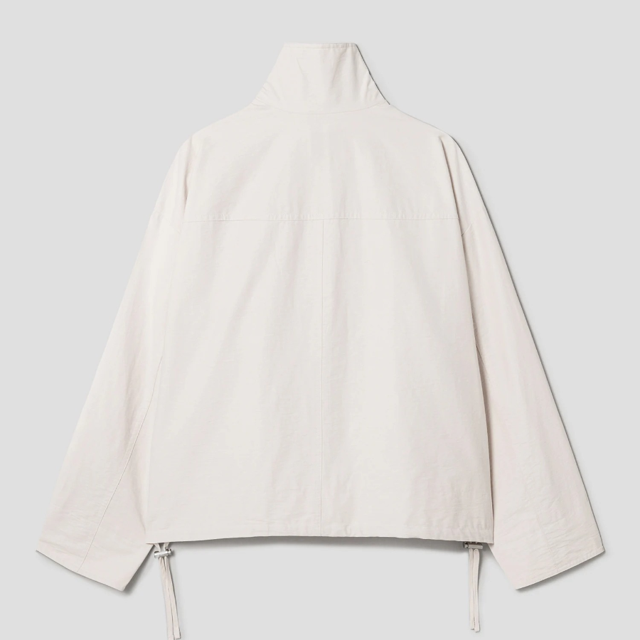 8 seconds High Neck Mid-Season Women's Outer — Ivory