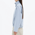 8 seconds High Neck Mid-Season Women's Outer — Sky Blue