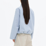 8 seconds High Neck Mid-Season Women's Outer — Sky Blue