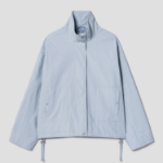 8 seconds High Neck Mid-Season Women's Outer — Sky Blue