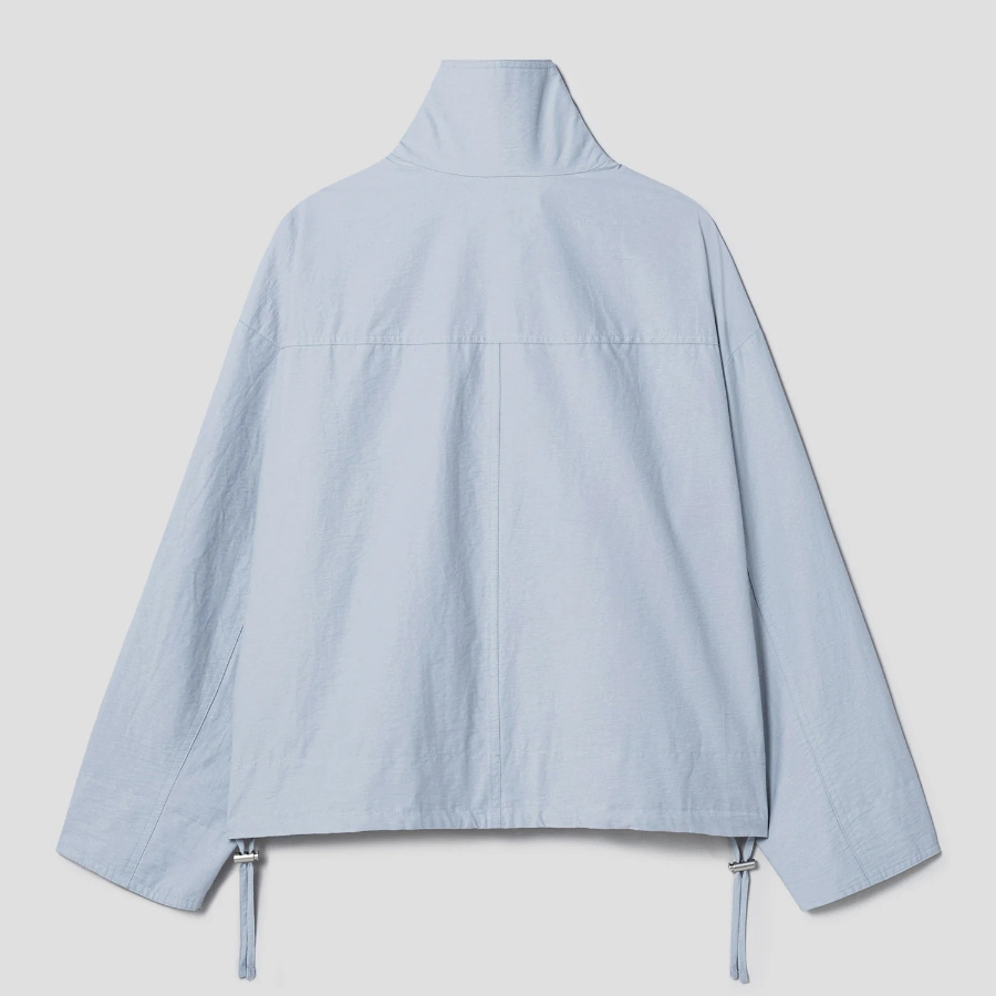 8 seconds High Neck Mid-Season Women's Outer — Sky Blue