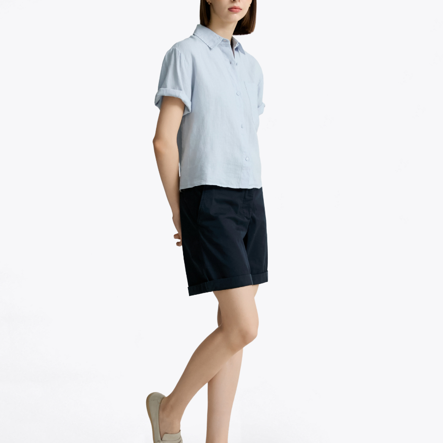 TOMMY HILFIGER [Official Headquarters] Garment-Wash Chino Shorts