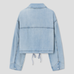 8 seconds Denim Crop Jacket — Sky Blue