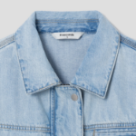 8 seconds Denim Crop Jacket — Sky Blue