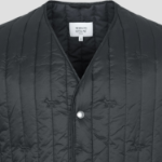 Maison Kitsune Men Sleeveless Quilted Vest - Slate Grey