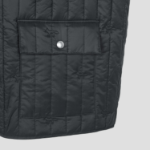 Maison Kitsune Men Sleeveless Quilted Vest - Slate Grey