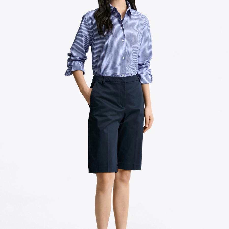 TOMMY HILFIGER [Official Headquarters] Cotton Blended Belt Shorts