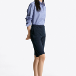 TOMMY HILFIGER [Official Headquarters] Cotton Blended Belt Shorts