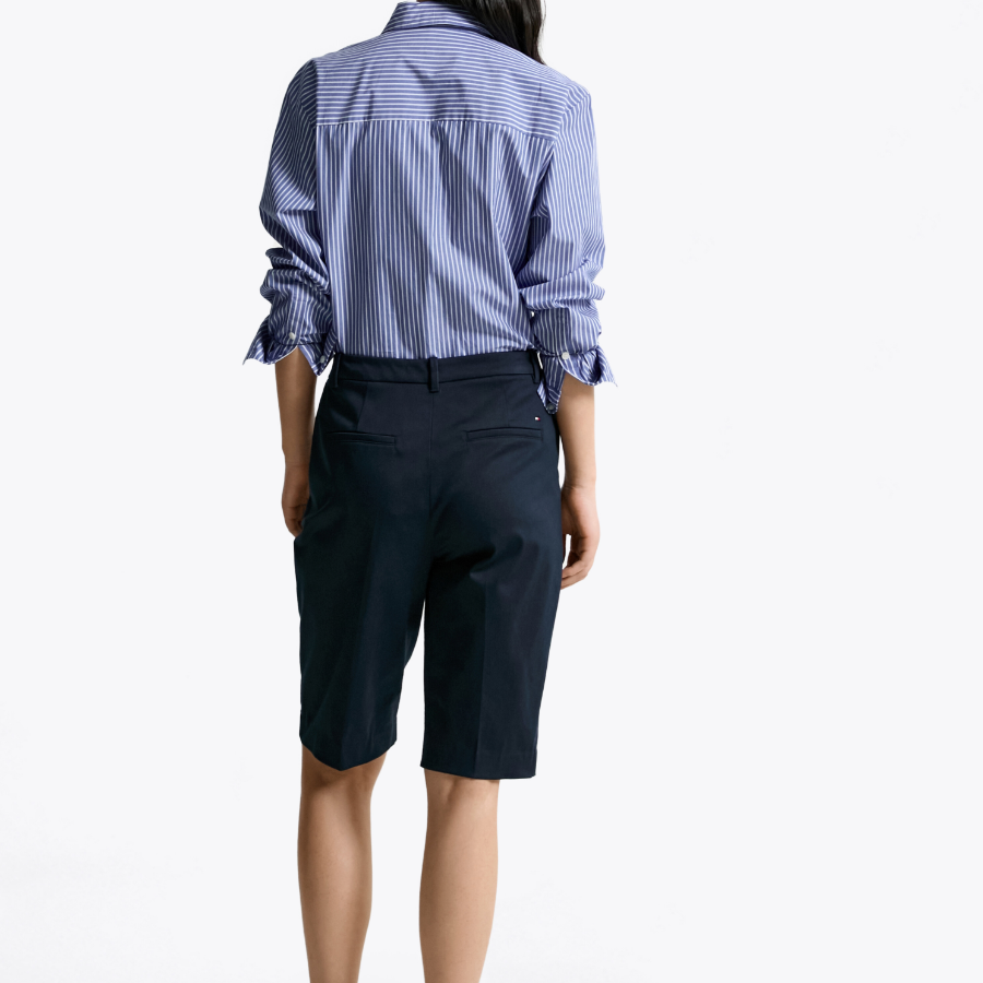 TOMMY HILFIGER [Official Headquarters] Cotton Blended Belt Shorts