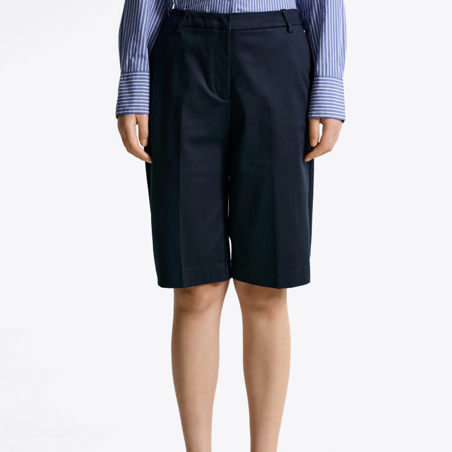 TOMMY HILFIGER [Official Headquarters] Cotton Blended Belt Shorts