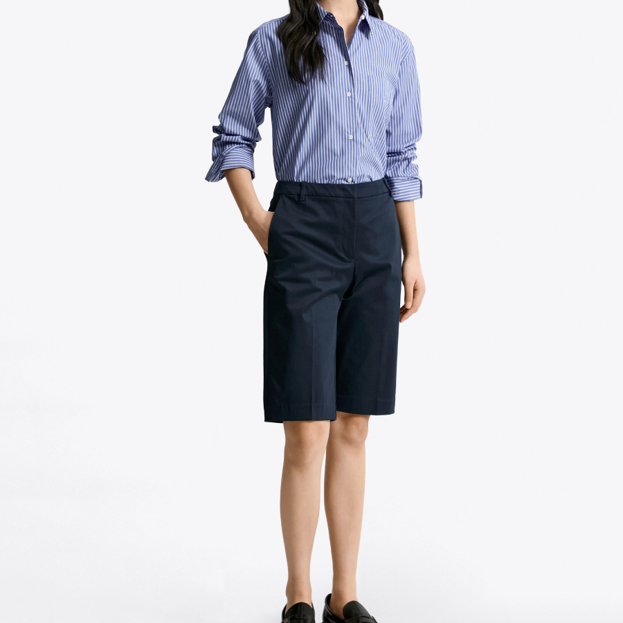 TOMMY HILFIGER [Official Headquarters] Cotton Blended Belt Shorts