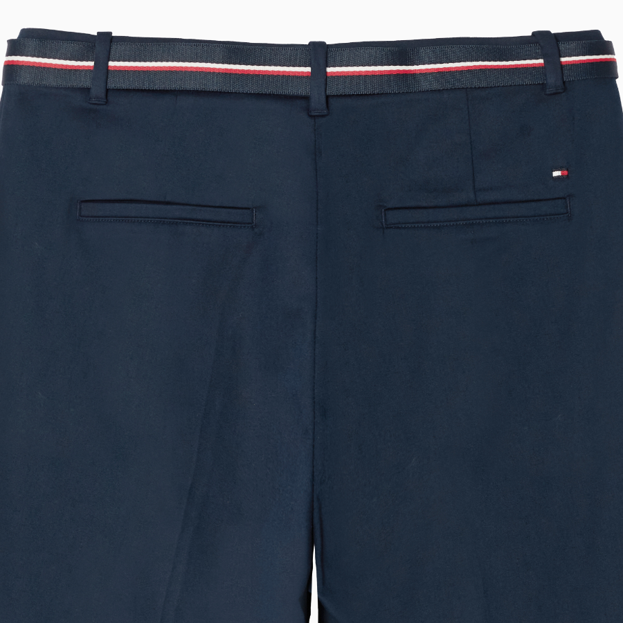 TOMMY HILFIGER [Official Headquarters] Cotton Blended Belt Shorts