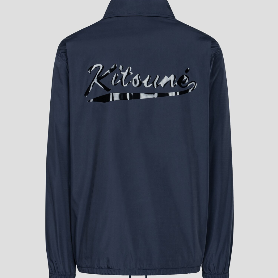 Maison Kitsune Men Coach Jacket - Slate Grey