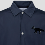 Maison Kitsune Men Coach Jacket - Slate Grey