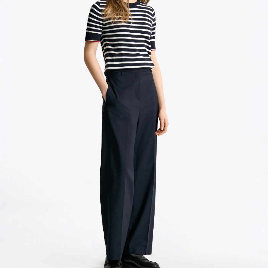 TOMMY HILFIGER [Official Headquarters] Cool Wool Relaxed Straight Pants