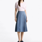 TOMMY HILFIGER [Official Headquarters] Flare Denim Skirt