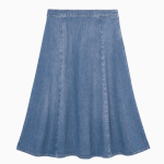TOMMY HILFIGER [Official Headquarters] Flare Denim Skirt