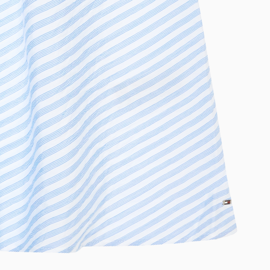 TOMMY HILFIGER [Official Headquarters] Crinkle Stripe Midi Skirt