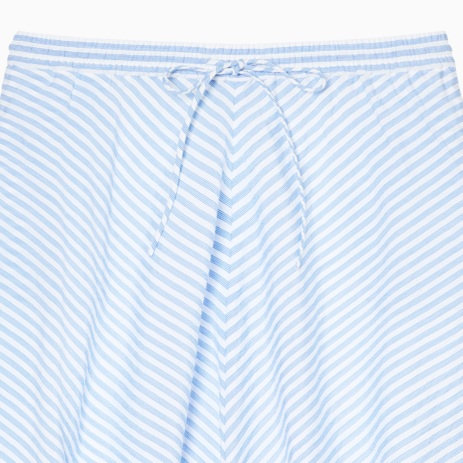TOMMY HILFIGER [Official Headquarters] Crinkle Stripe Midi Skirt
