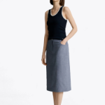 TOMMY HILFIGER [Official Headquarters] H-Line Linen Blended Skirt