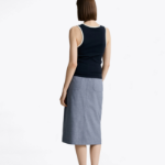 TOMMY HILFIGER [Official Headquarters] H-Line Linen Blended Skirt