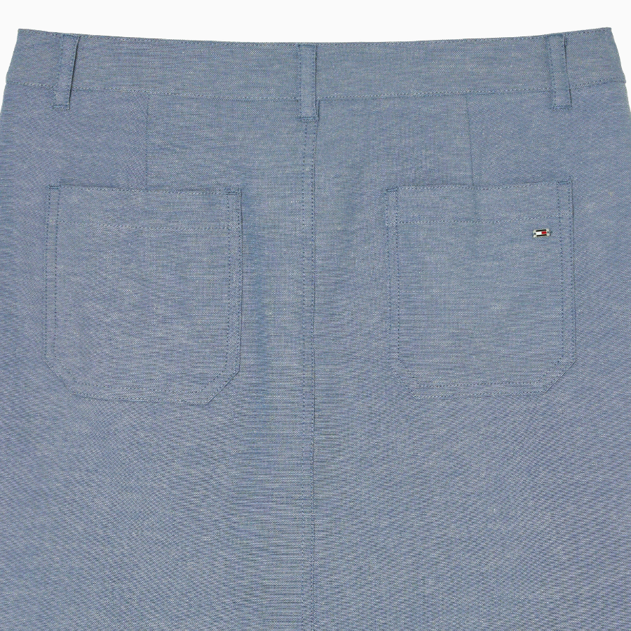 TOMMY HILFIGER [Official Headquarters] H-Line Linen Blended Skirt