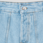 Maison Kitsune Men Denim Workwear Shorts - Light Wash