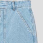 Maison Kitsune Men Denim Workwear Shorts - Light Wash
