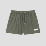 Maison Kitsune Men Flash Fox Swim Shorts - Military Green