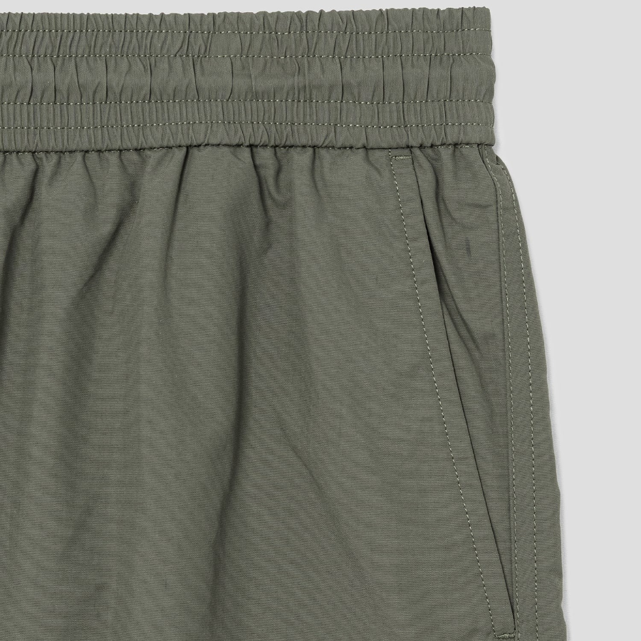 Maison Kitsune Men Flash Fox Swim Shorts - Military Green