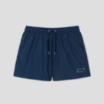 Maison Kitsune Men Flash Fox Swim Shorts - Slate Grey