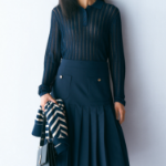TOMMY HILFIGER [Official Headquarters] Wool Pleated Midi Skirt