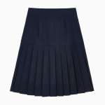 TOMMY HILFIGER [Official Headquarters] Wool Pleated Midi Skirt